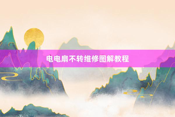 电电扇不转维修图解教程